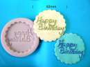 Happy Birthday Plaque Silicone Mould